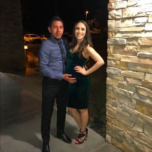 Lulus velvet midi dress